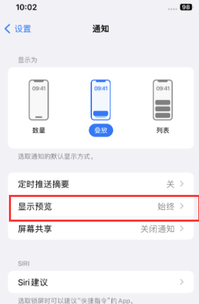 越城苹果售后维修中心分享iPhone手机收不到通知怎么办 