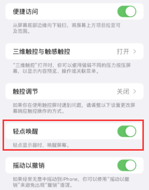 越城苹果授权维修站分享iPhone轻点无法唤醒怎么办