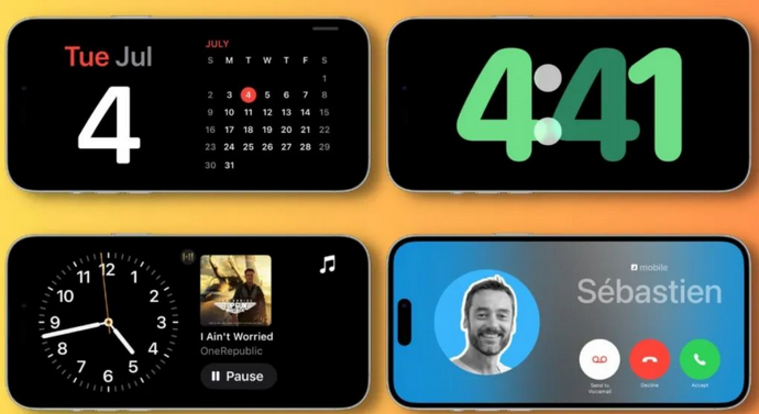 越城苹果手机维修分享iOS17横屏充电待机显示有什么好处 