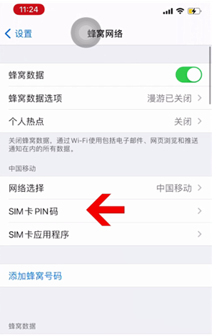 越城苹果14维修网分享如何给iPhone14的SIM卡设置密码 