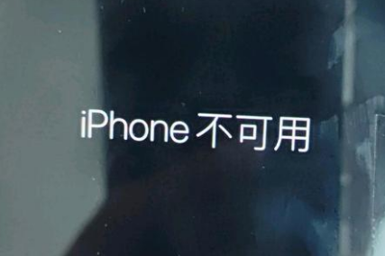 越城苹果服务网点分享锁屏界面显示“iPhone 不可用”如何解决 