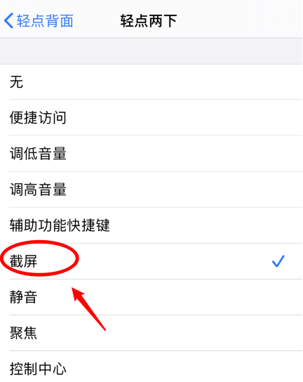 越城苹果手机维修分享iPhone12如何启用双击截屏 
